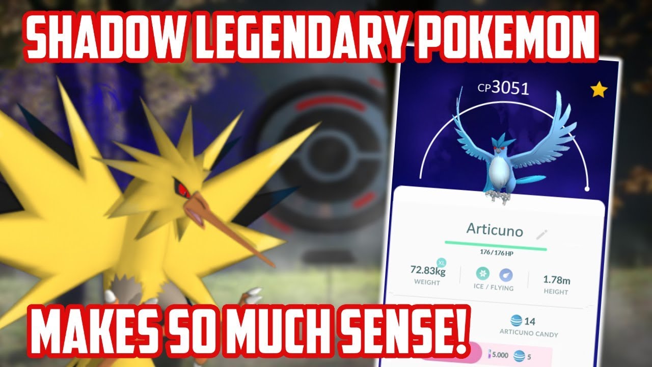 Why Shadow Legendary Pokemon Makes Sense In Pokemon Go!