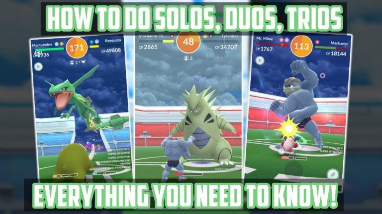 How To Do Solos, Duos, And Trios Against Raid Bosses In Pokemon Go!