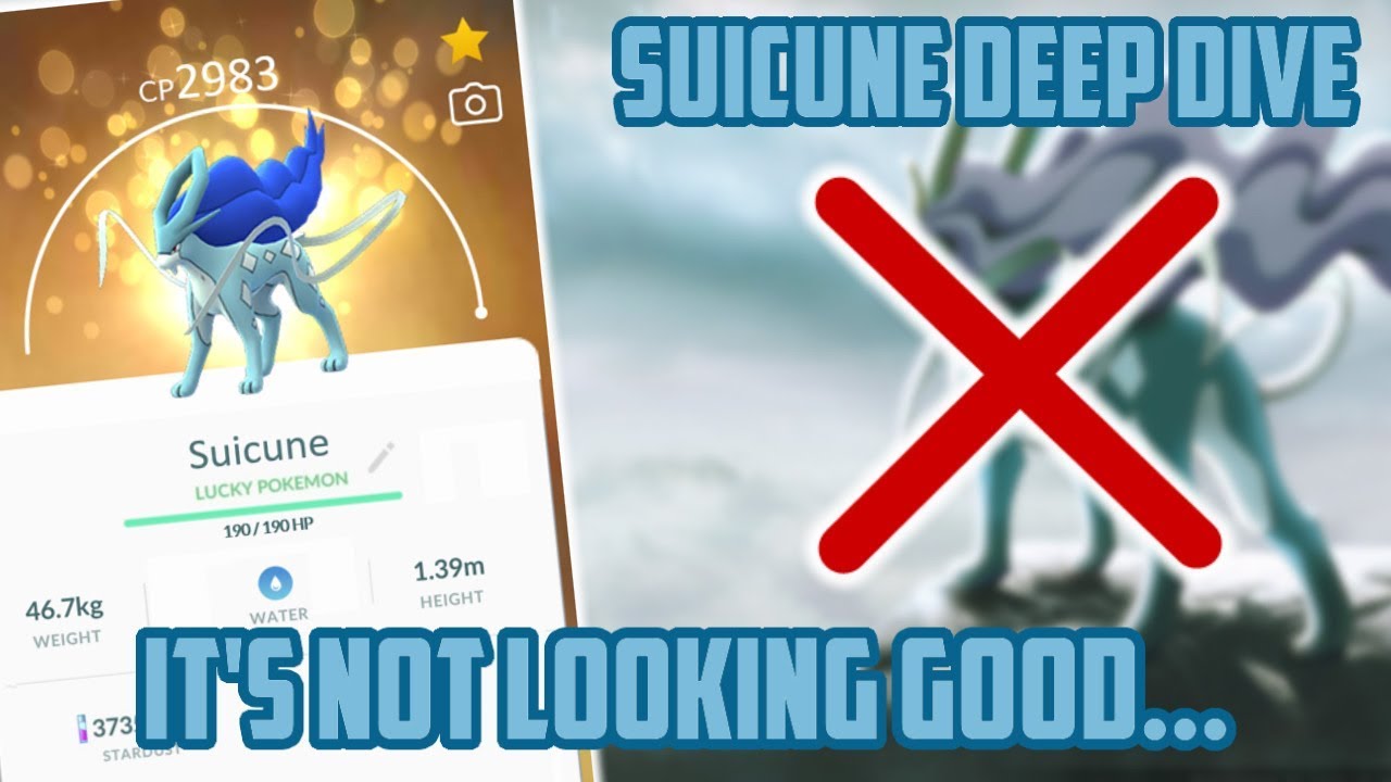 Suicune Deep Dive In Pokemon GO! How Good Is This Thang?