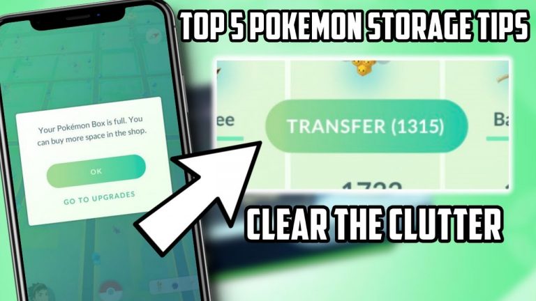 Top 5 Tips To Manage Your Pokemon Storage In Pokemon Go!