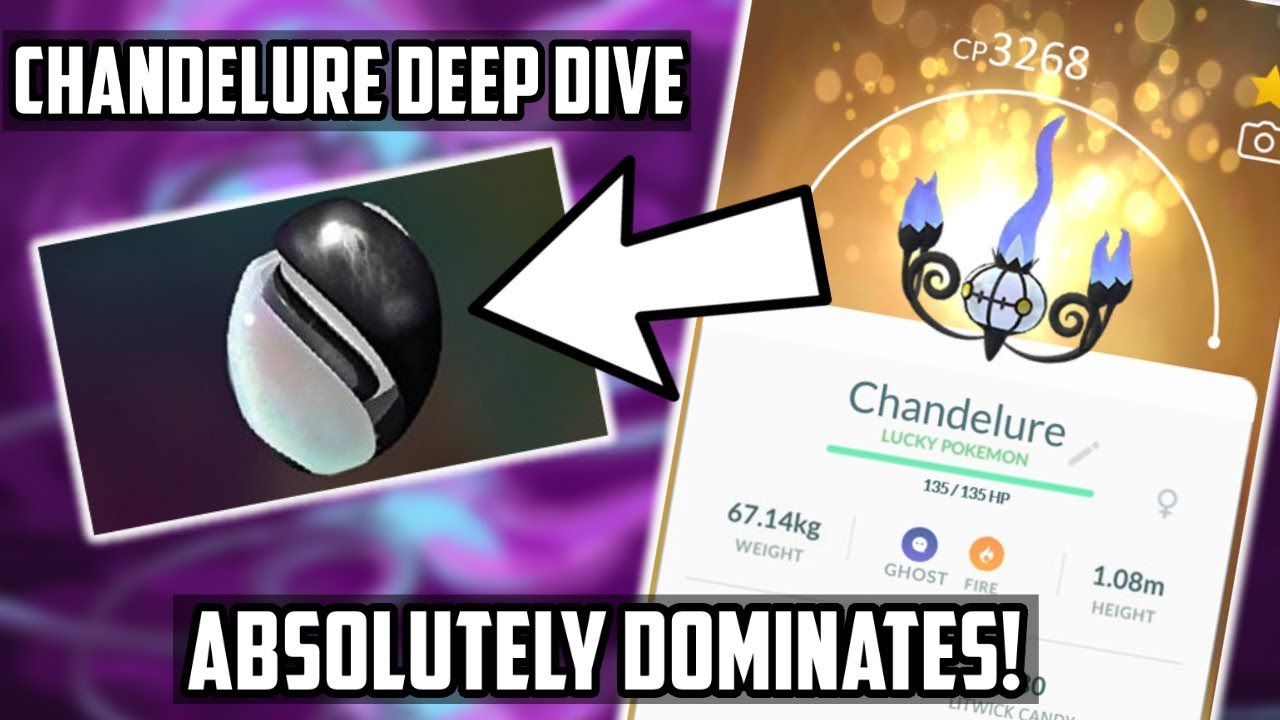 Chandelure Deep Dive In Pokemon Go! This Pokemon Is A Beast!