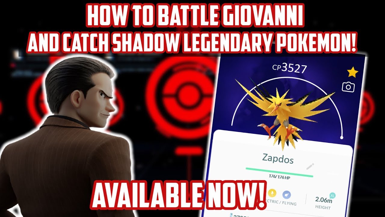 How To Get Shadow Legendary Pokemon & Battle Giovanni In Pokemon Go!