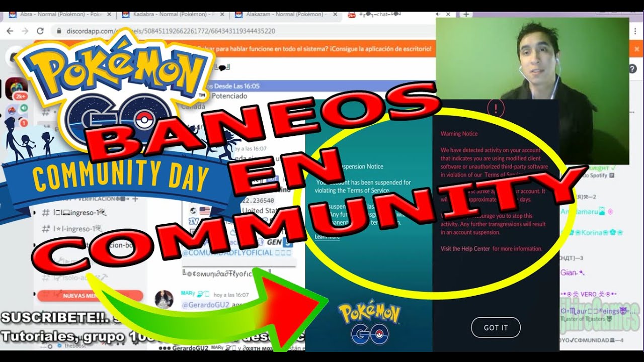 BAN en community day que hacer si tengo mi cuenta baneada en pokemon go. como aprovechar al maximo!!