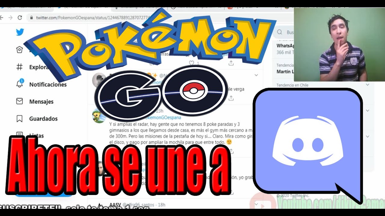 WOW!! POKEMON GO SE CONVIERTE EN CONTRA LO QUE SIEMPRE LUCHO. SE UNE A DISCORD Y TODO DESDE TU CASA.