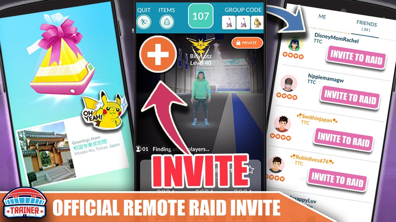 *INVITE FRIENDS TO RAIDS* FROM ANYWHERE! COMING THIS MONTH! OFFICIAL  DETAILS  | Pokémon GO Updates