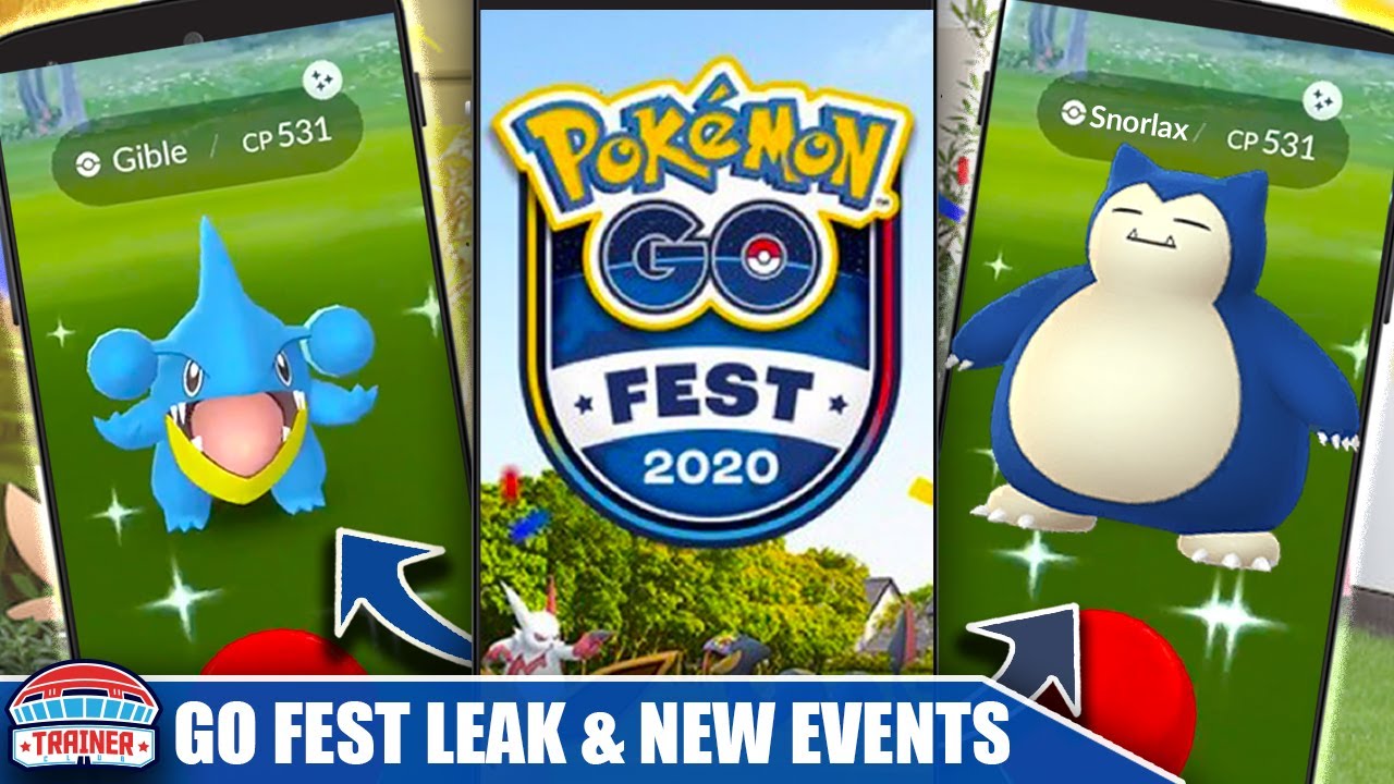 *SHINY SNORLAX & GIBLE* AT GO FEST 2020?! LEAKED GRAPHIC & JUNE SHINY EVENTS | Pokémon GO