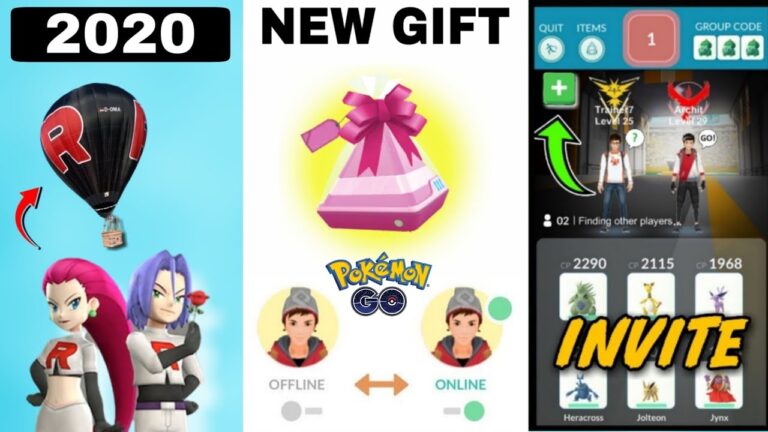 Raid invite in pokemon go || Team go rocket balloon new update || new gift in pokemon go 2020.