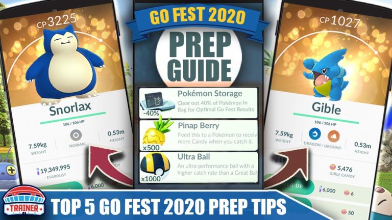 START NOW! TOP TIPS FOR *GO FEST 2020* EVENT – SHINY GIBLE, SNORLAX, ALOLANS + MORE | Pokémon GO