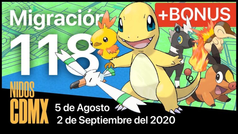 Migración nidos Pokemon Go en CDMX #118 | 19 de Agosto al 2 de Septiembre del 2020