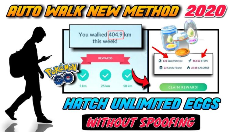 How to auto walk in pokemon go 2020 || new auto walk method || hatch unlimited eggs without walk.