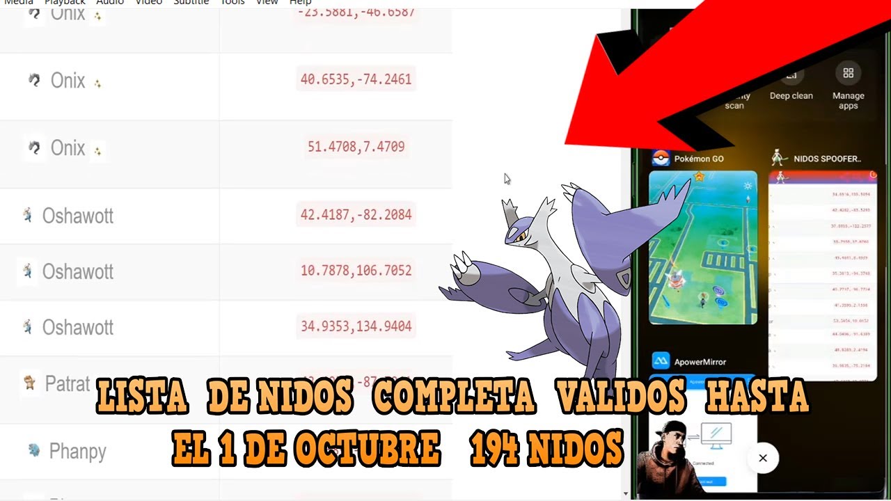 🎮Migración de nidos GLOBALES Pokemon go 2020  SEPTIEMBRE 17 Validos hasta el  1 DE OCTUBRE