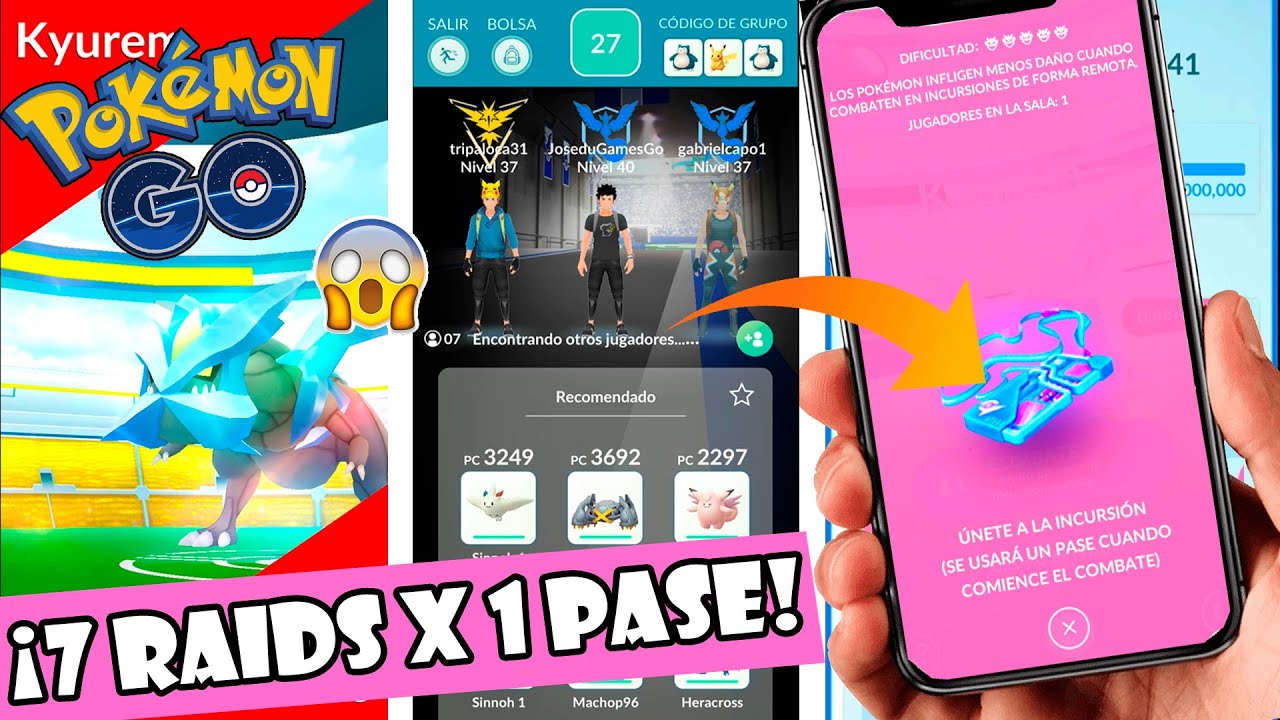 ¡NUEVO TRUCO EN POKÉMON GO! MÁS DE 7 RAIDS CON 1 SOLO PASE DE INCURSION en Pokémon GO | Pokémon GO