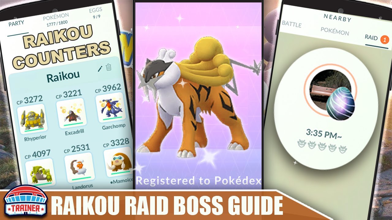 THE SHINY *RAIKOU* COUNTER GUIDE! 100 IVs, MOVESET & WEAKNESS – ELECTRIC RAID BOSS | Pokémon Go