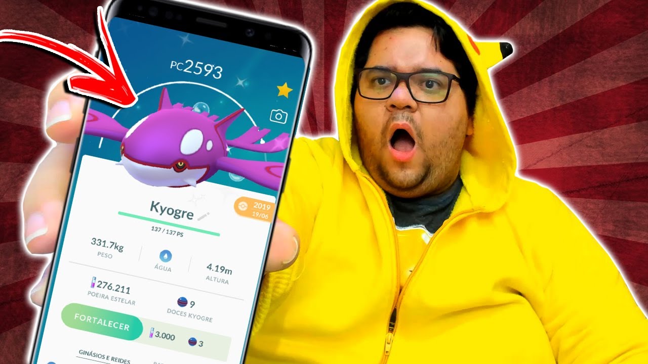 Joguei POKEMON GO em casa e peguei SHINY