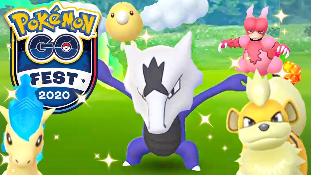 Une PLUIE de SHINY ! – POKEMON GO FEST 2020 – Jour 1 !