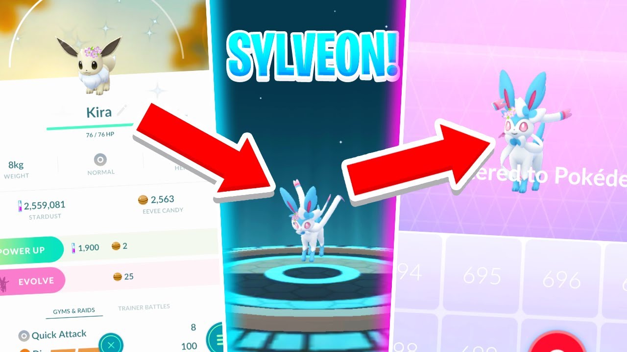 HOW TO EVOLVE EEVEE INTO SYLVEON IN POKEMON GO! New Nickname Trick Found!