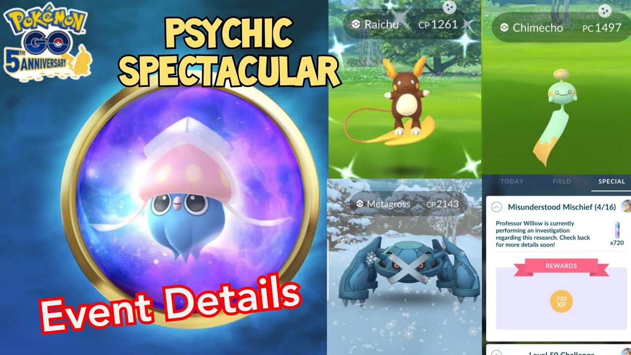 PSYCHIC SPECTACULAR EVENT 2021 – NEW POKEMONS DEBUT IN POKEMON GO & MORE!!