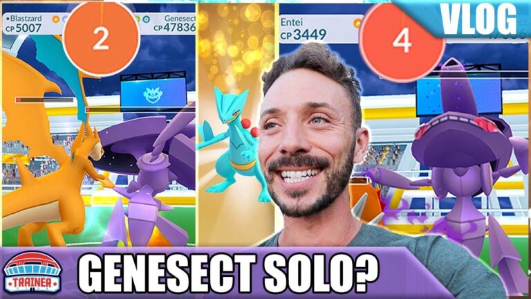 THE *GENESECT SOLO* – HOW TO SOLO GENESECT – 1 MAN RAID BOSS BATTLE | POKÉMON GO Vlog