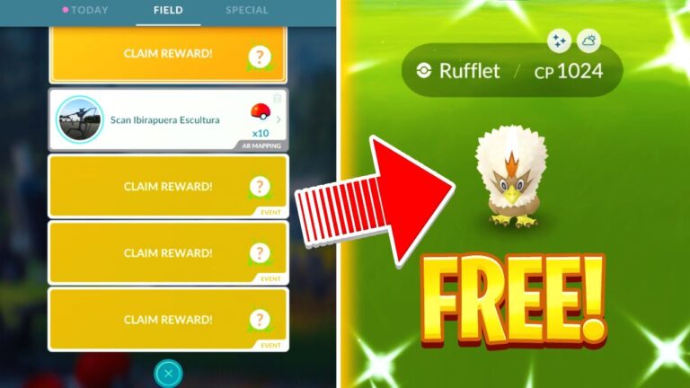 HOW TO CATCH SHINY RUFFLET FOR FREE IN POKEMON GO! New Secrets of the Jungle Event!
