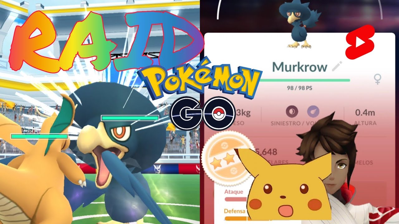 Raid Murkrow – Pokémon GO incursión nivel 1 #Shorts