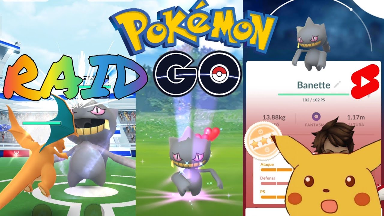 Raid Banette – Pokémon GO incursión nivel 3 #Shorts