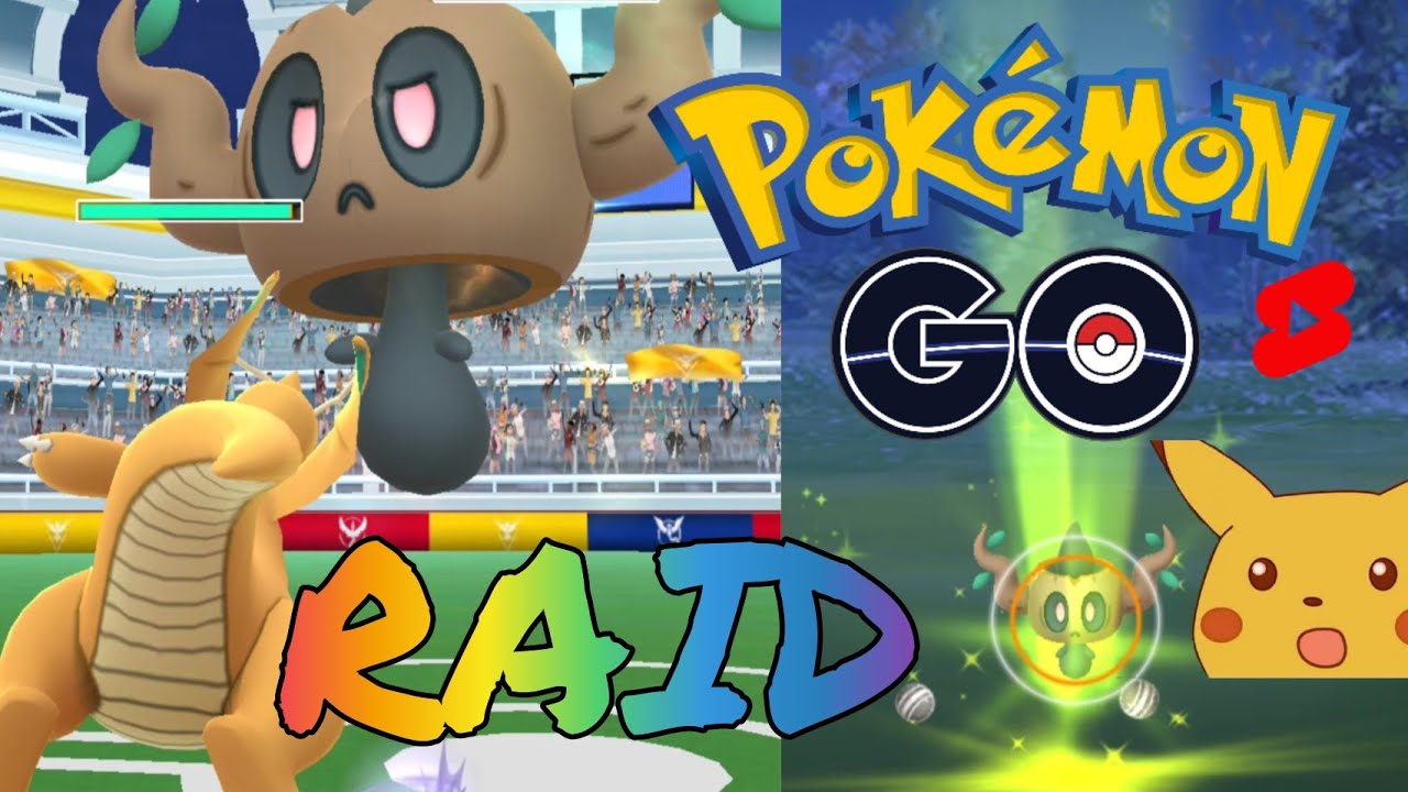 Raid Phantump solo – Pokémon GO  incursión nivel 1 #Shorts