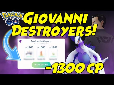 How to Beat Giovanni SHADOW LUGIA Below 1300cp in Pokemon GO!