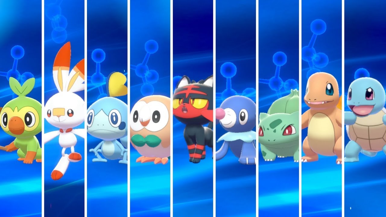 Pokémon Sword & Shield – All Starters Evolutions