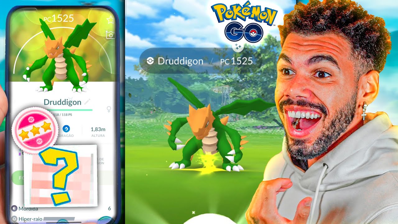 PEGUEI O NOVO DRAGÃO *SHINY* DO EVENTO & SURREAL – POKEMON GO | Cris |