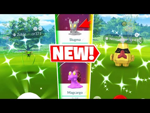 NEW MOUNTAINS OF POWER EVENT IN POKEMON GO! Shiny Slugma Release / Rare Pokemon Spawns!