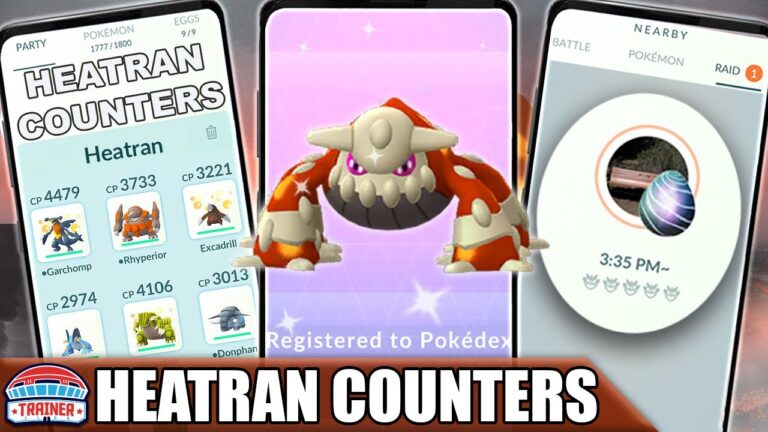 *SHINY HEATRAN* COUNTER GUIDE! 100 IVs & Moveset – FIRE & STEEL Raid Boss | Pokémon Go