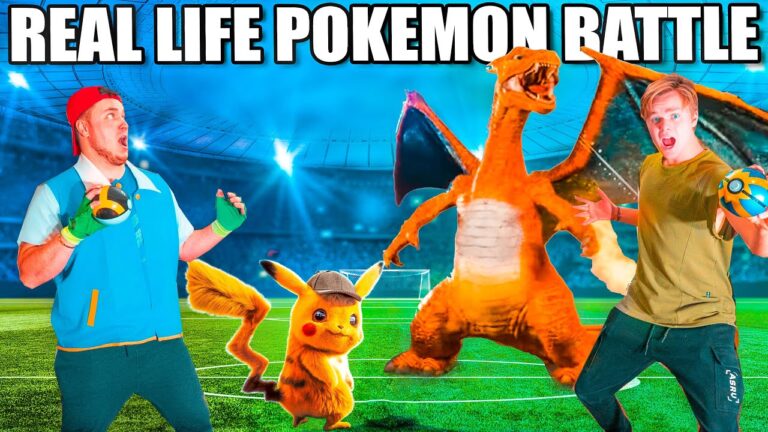 REAL LIFE POKEMON BATTLE! Pokemon Billionaire Box Fort (24 Hour Challenge)