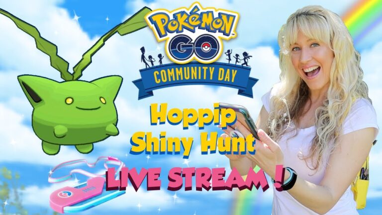 HOPPIP COMMUNITY DAY LIVE SHINY HUNT!!! Pokémon GO