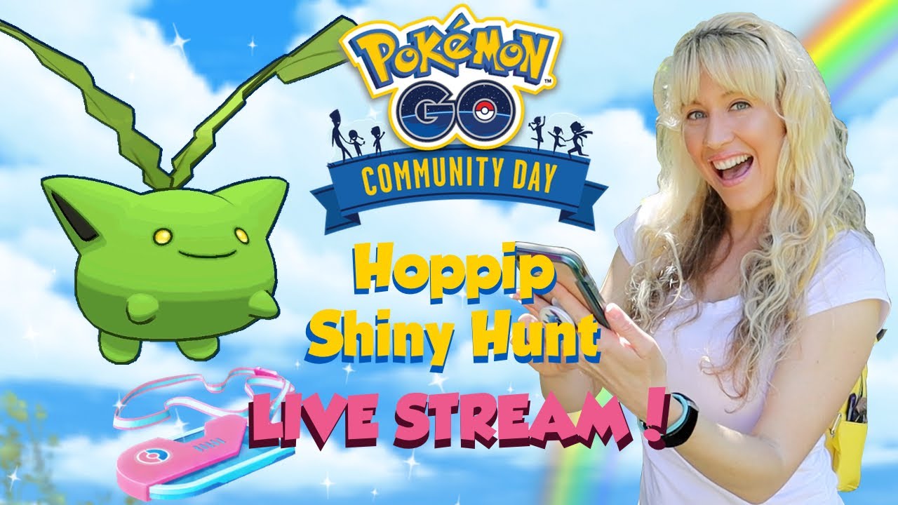 HOPPIP COMMUNITY DAY LIVE SHINY HUNT!!! Pokémon GO