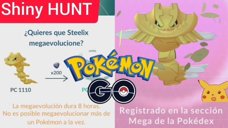 Evolucion Mega-Steelix shiny ✨ Pokémon GO – Mega Evolving #pokemongo