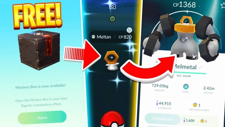 HOW TO GET FREE MELTAN BOXES IN POKEMON GO! Shiny Meltan Limited Time Event!