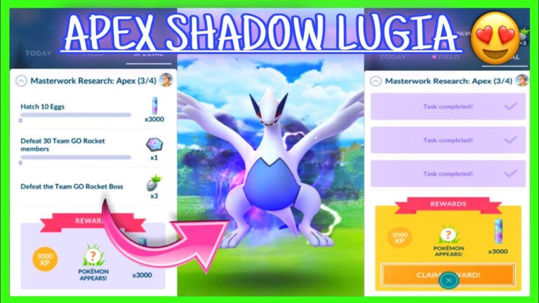 How to Catch APEX SHADOW LUGIA | Masterwork Research: Apex (3/4) Task in Pokémon Go