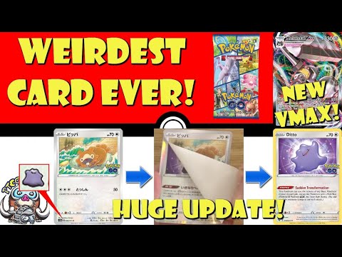 Weirdest Pokemon Card EVER, New VMAX & Great Cards! HUGE Pokémon Go TCG Update! (Pokémon TCG News)