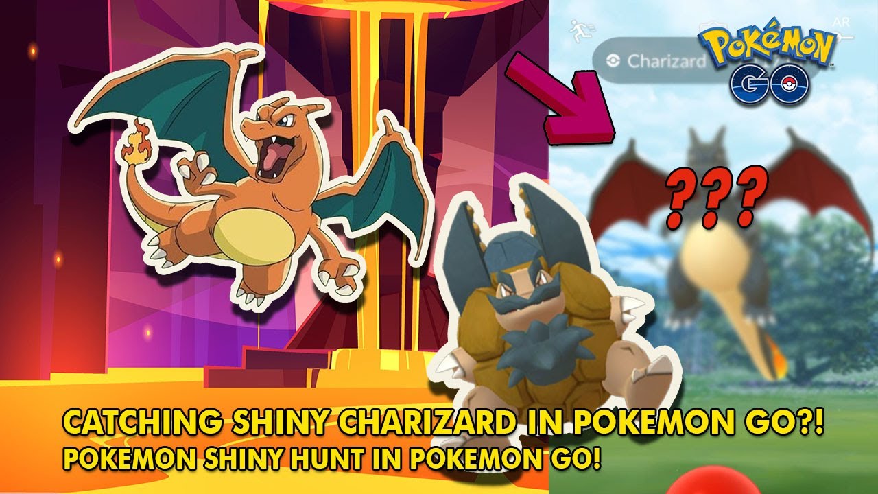 POKEMON SHINY HUNTING | SHINY CHARIZARD in POKEMON GO