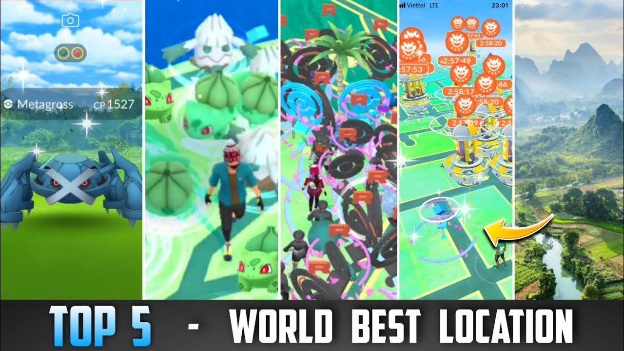 Top 5 World Best Locations in Pokémon Go | Best locations to play pokemon go | Rare pokemons spawn