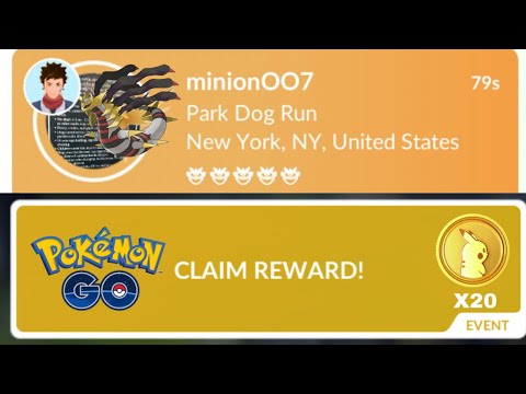 Giratina RAID Invite in Pokemon Go | Pokecoins in Reward