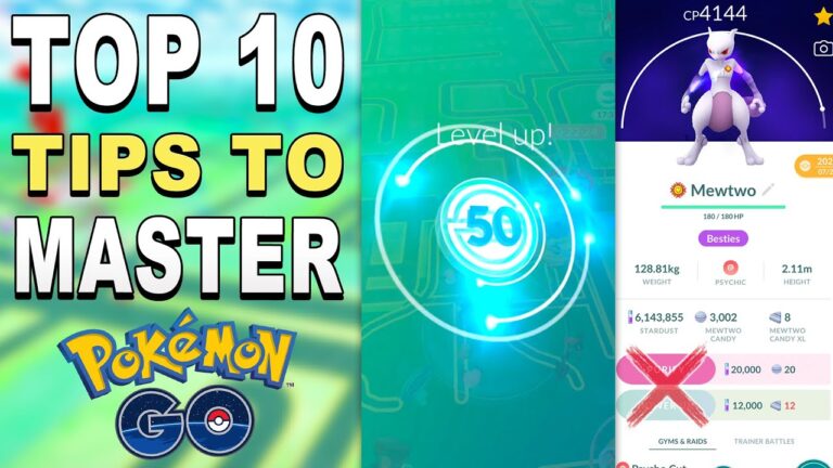 Top 10 Tips to MASTER Pokémon GO