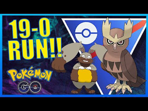 CRAZY *19 WINS IN A ROW* WITH NOCTOWL AND DIGGERSBY!! | POKÉMON GO BATTLE LEAGUE