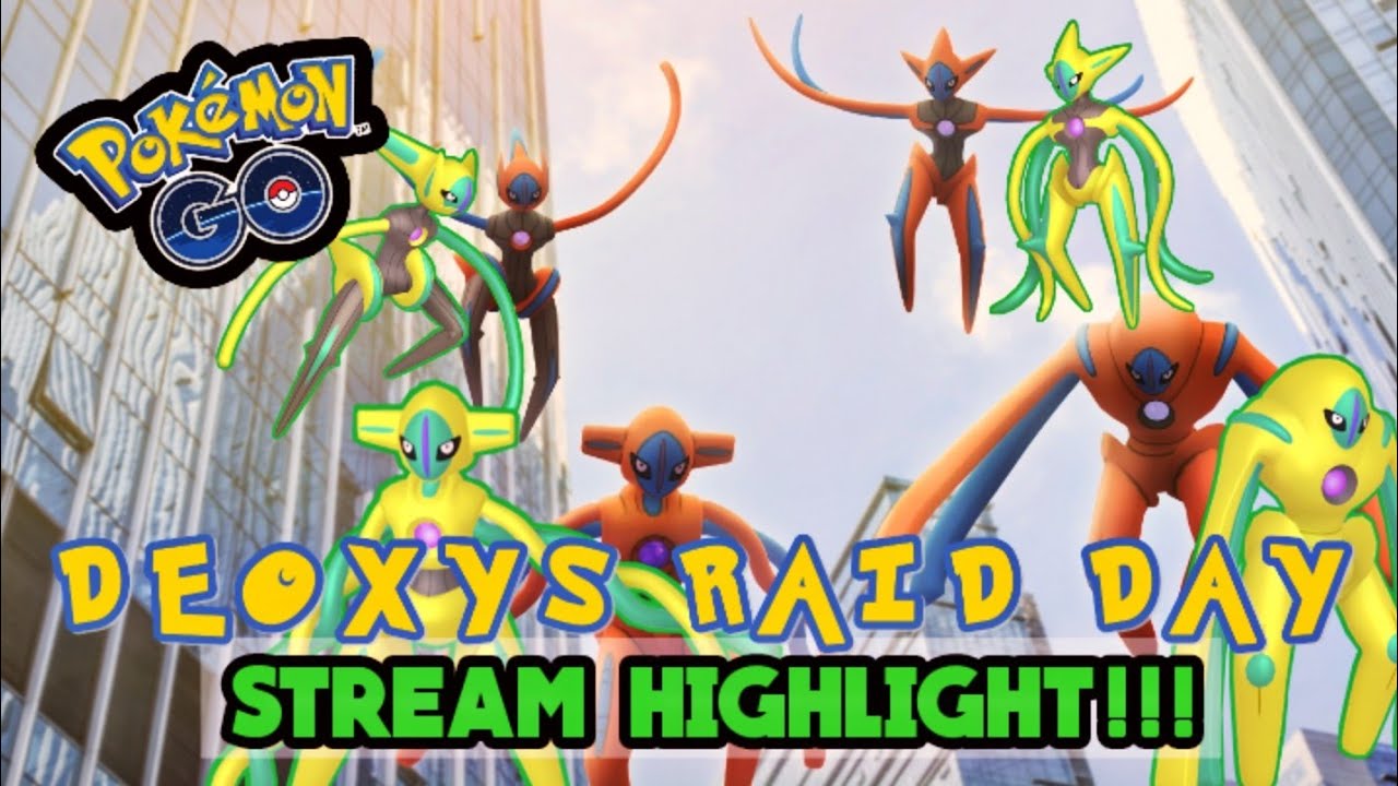 *NEW* DEOXYS RAID DAY IN POKÉMON GO LIVESTREAM HIGHLIGHT | ✨SHINY DEOXYS✨ IN RAIDS | 3BFierce