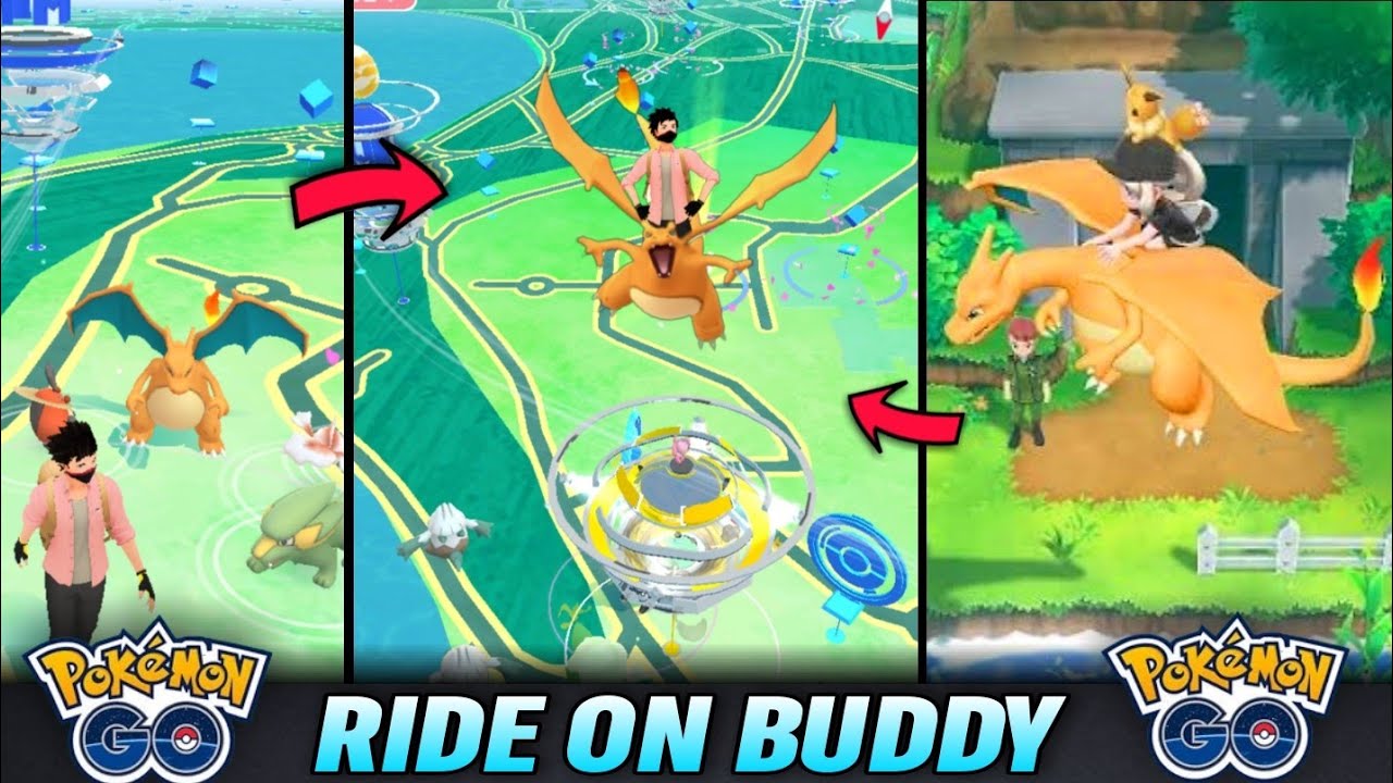 Ride on buddy in pokemon go | pokemon go new updates | can we ride with our buddy in pokemon go?