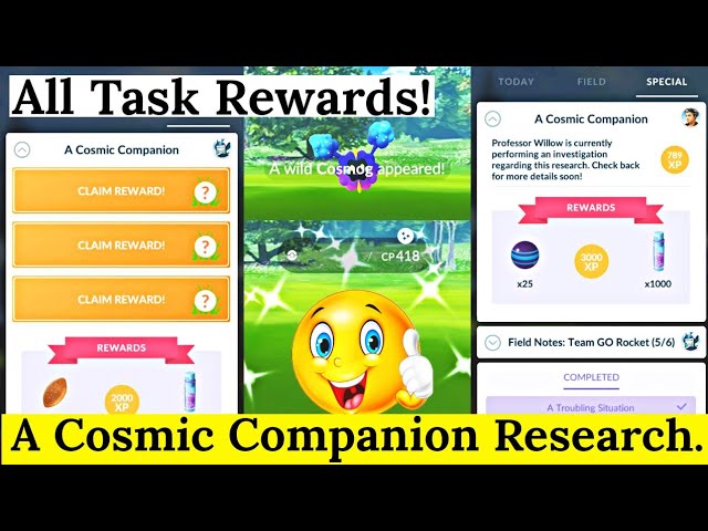 A Cosmic Companion Special Research Pokemon Go Season Of Light | Cosmog in Pokemon Go New Event