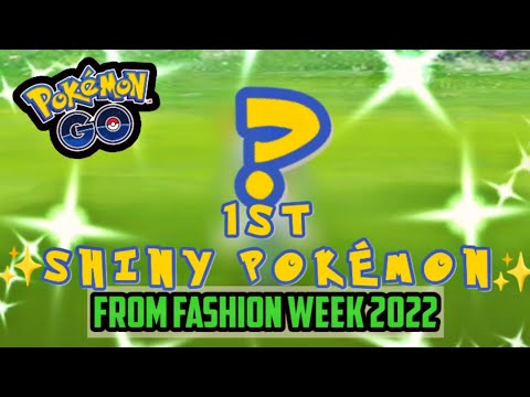 CATCHING MY 1ST ✨SHINY POKÉMON✨ FROM FASHION WEEK 2022 IN POKÉMON GO | WHAT’S YOURS??? 🤔 #Shorts