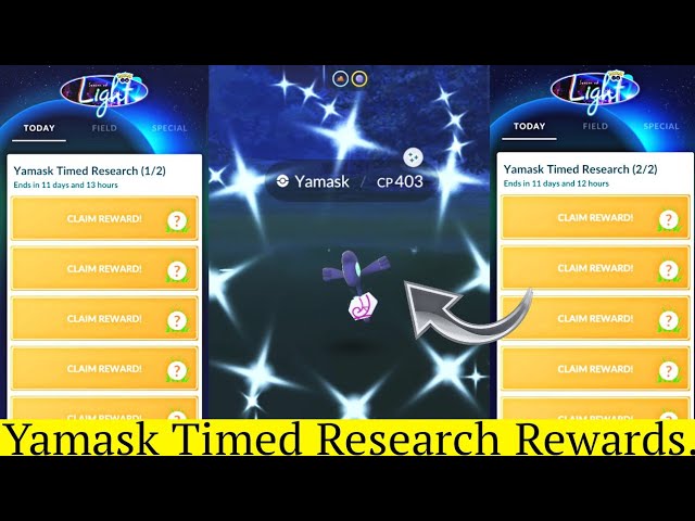 Yamask Timed Research Ticket Rewards Pokemon Go | Halloween Event Pokemon Go | Pokemon Go Research