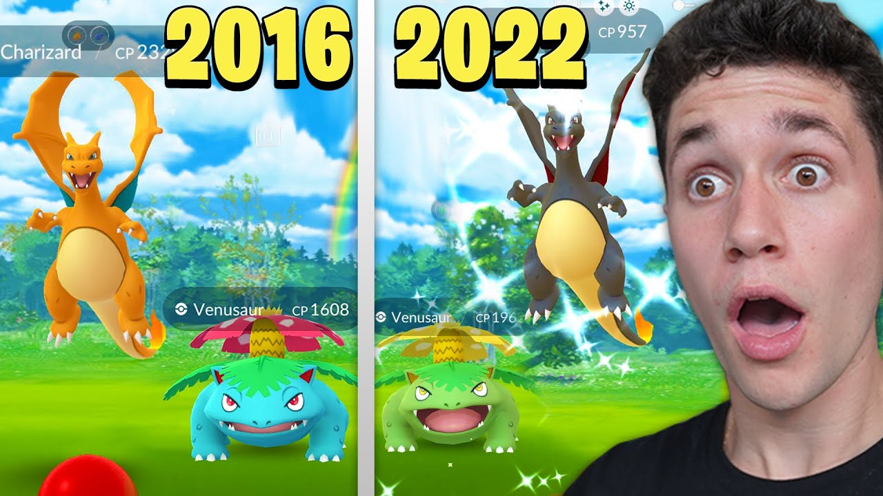 Pokémon GO in 2016 vs 2022!