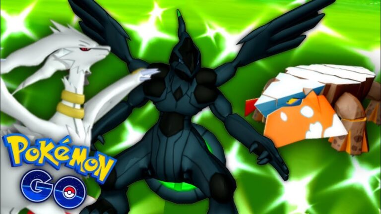 *Kyurem Black & White* shiny Reshiram + Zekrom signature moves & shiny Hisuian Avalugg in Pokemon GO